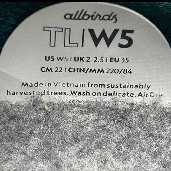 New AllBirds Tree Loungers TL Comfort Sneaker Women's Shoes Slip On Size W5 - Picture 6 of 6